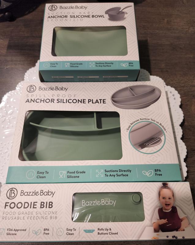 Foodie Silicone Feeding Set by Bazzle Baby (Choose Your Color) - Sam's Club