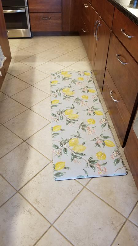 Martha Stewart Bloomfield Lemon Whimsy Anti-Fatigue Kitchen Mat & Reviews