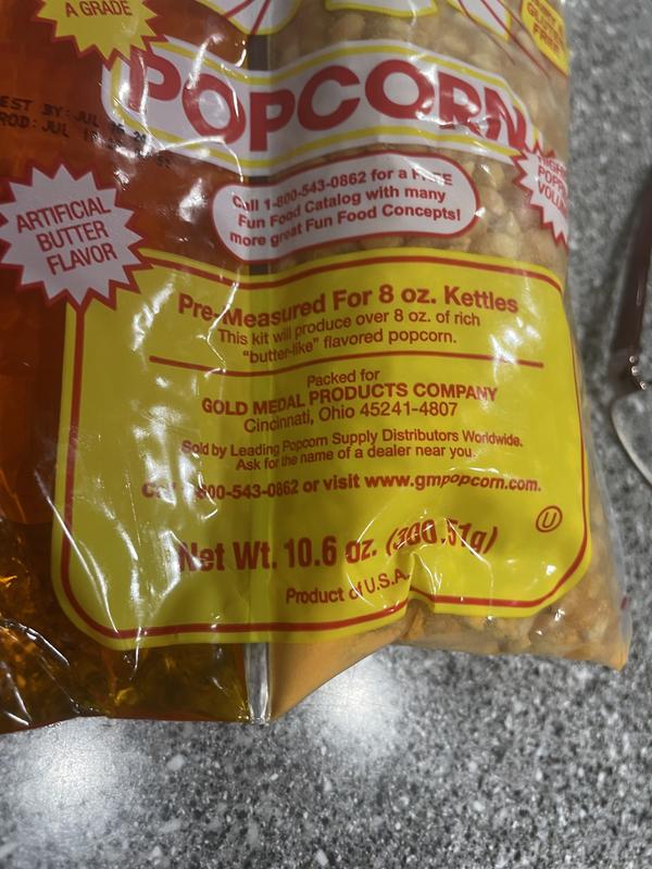 Gold Medal Mega Pop Popcorn Kit 8 oz produce Butter like Flavored Popcorn  OU Kosher (12)