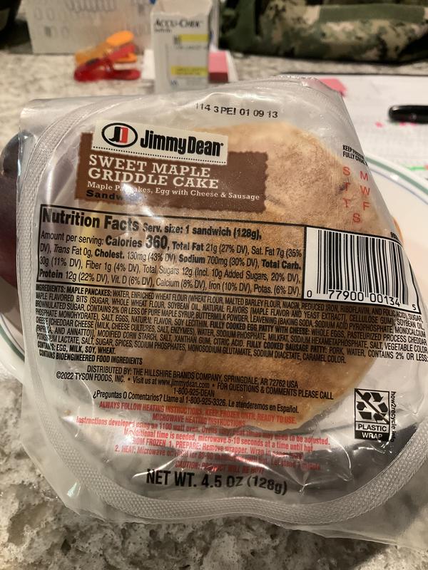 Jimmy Dean Sausage Egg Cheese Maple Griddle Cakes｜TikTok, 41 OFF