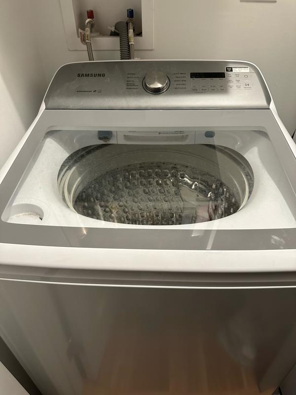 Samsung 5.0 Cu. Ft. High-Efficiency Top Load Washer with Active WaterJet  White WA50R5200AW/US - Best Buy