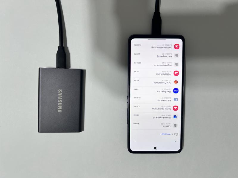 File viewing with OTG