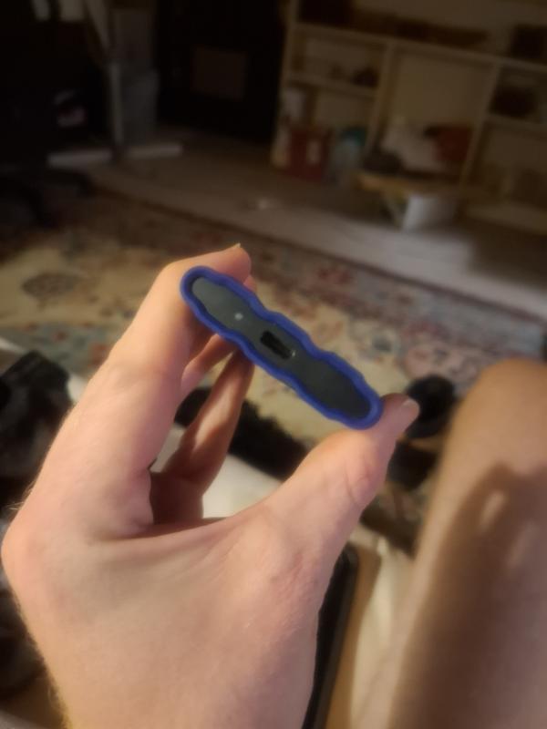 View of charging port