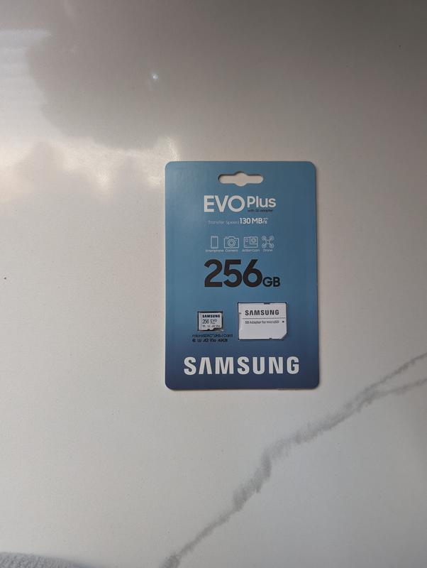 Carte mémoire micro SD Samsung MSD EVO PLUS 256 GO +ADAP - MB