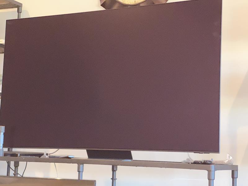 77 inch big black screen need one connect box