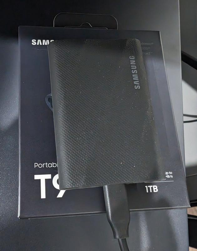 Samsung Portable T9 4 TB Disque dur externe SSD USB-C®, USB 3.2 (2è gén.)  (USB 3.1) noir MU-PG4T0B/EU - Conrad Electronic France