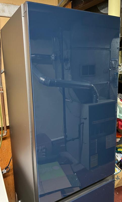 Samsung RB12A300641 12 Cu ft Bottom Mount Refrigerator - Navy Glass