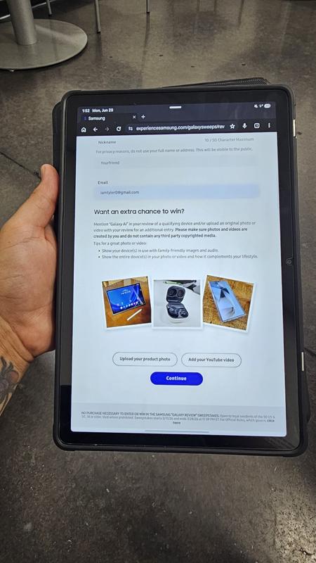 Review image send by user