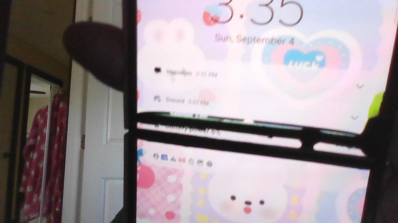 Black line across screen, top half was unresponsive as well.