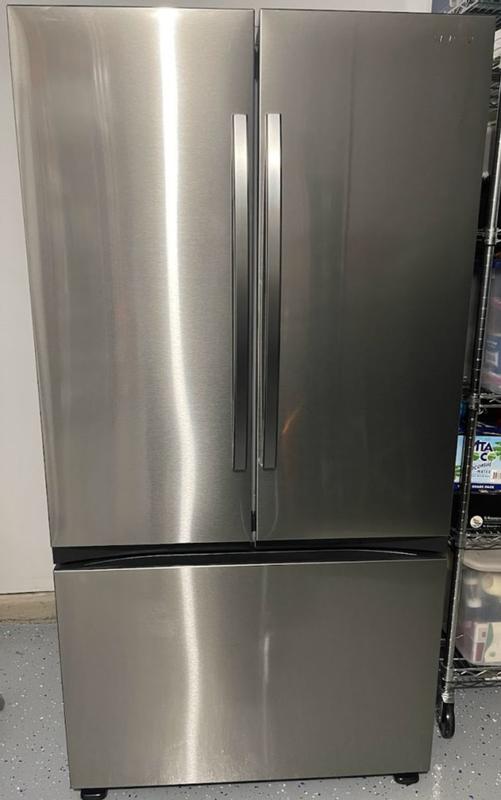 Samsung 32 cu. ft. Mega Capacity 3-Door French Door Refrigerator with Dual  Auto Ice Maker in Stainless Steel RF32CG5100SR - The Home Depot