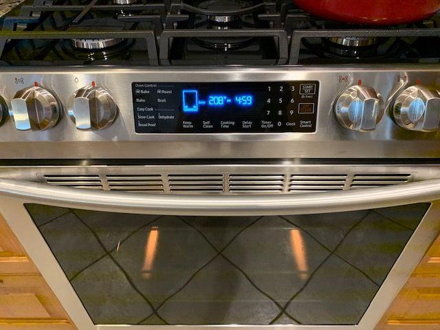 NX58R9421SG Samsung 5.8 cu. ft. Slide-in Gas Range with Convection in Black  Stainless Steel FINGERPRINT RESISTANT BLACK STAINLESS STEEL - Hahn  Appliance Warehouse
