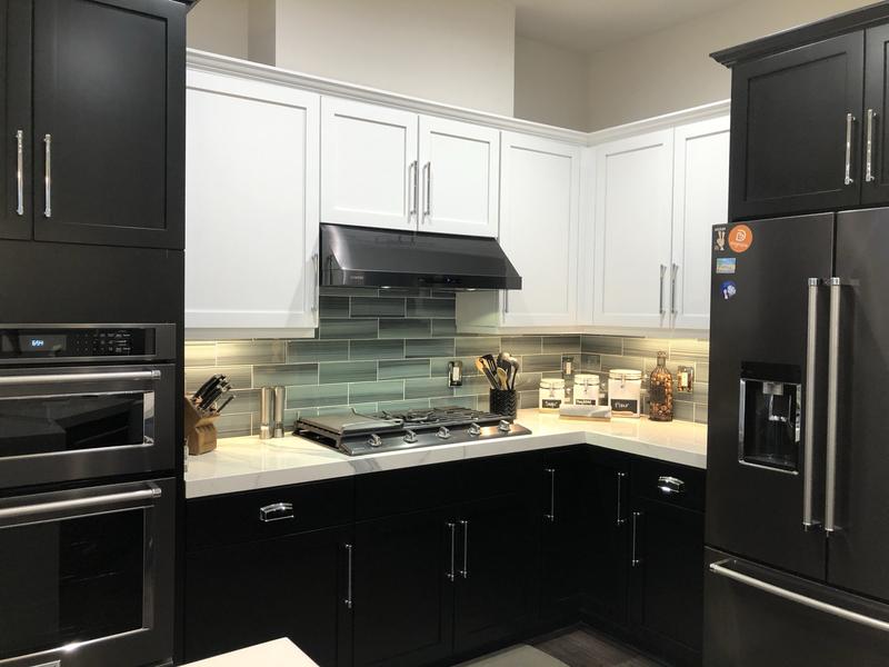 Black stainless deals range hood samsung