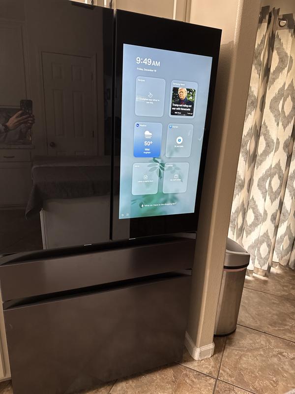 Samsung Bespoke Standard-Depth Family Hub 29-cu ft 4 -Door 36-in Wide ...