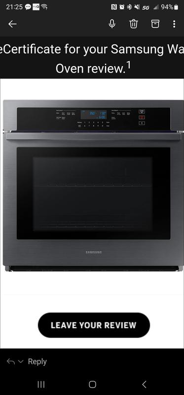 Samsung NV51CG600SSR 30 Inch Single Electric Smart Wall Oven with 5.1 cu.  ft. Dual Convection Oven, Self + Steam Clean, Air Fry, Steam Cook, Air Sous  Vide, Sabbath Mode, and Gliding Rack: Stainless Steel