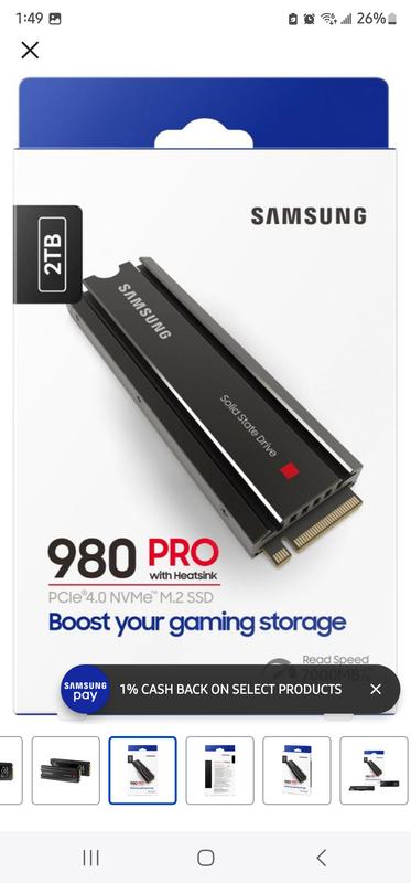 980 PRO PCIe 4.0 NVMe™ 1TB SSD | Samsung US