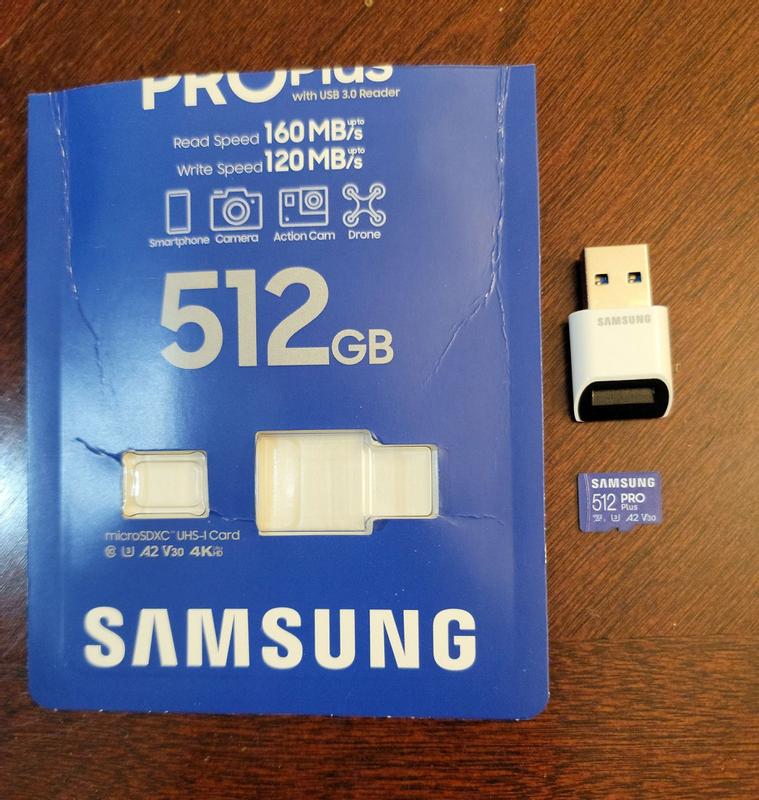 Original Samsung Pro Plus Memory Card With Usb 3.0 Card Reader 512gb 256gb  128gb Micro Sd Card A2 V30 U3 Flash Card - Memory Cards - AliExpress