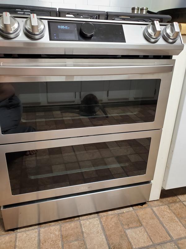 Samsung 30-inch Slide-in Gas Range with Wi-Fi Connectivity NX60T8751SS