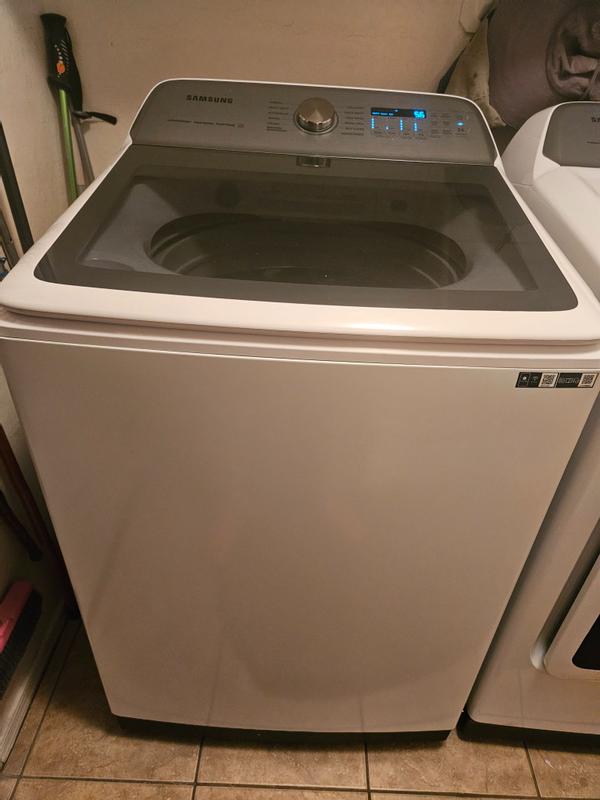 Samsung 5.4-cu ft High Efficiency Agitator Smart Top-Load Washer