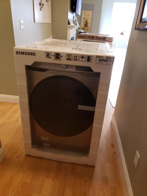 SAMSUNG WF45R6100AP/US Front Load Washer With Steam In Pla, 51 OFF