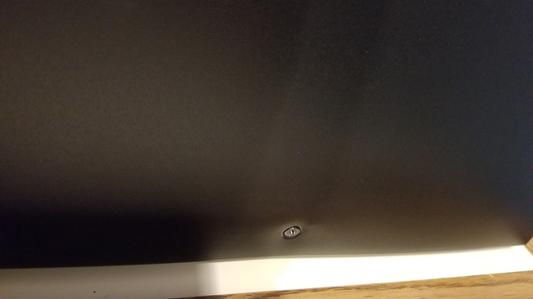 Body bent where screw is.