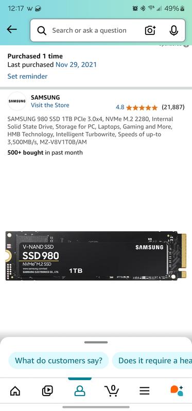 980 PCIe® 3.0 NVMe® SSD 1TB MZ-V8V1T0B/AM | Samsung Business US 980 PCIe® 3.0 NVMe® SSD 1TB MZ-V8V1T0B/AM | Samsung Business US