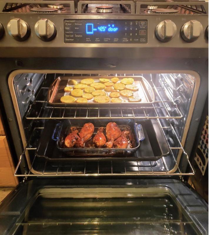 NX58R9421SG Samsung 5.8 cu. ft. Slide-in Gas Range with Convection in Black  Stainless Steel FINGERPRINT RESISTANT BLACK STAINLESS STEEL - Hahn  Appliance Warehouse