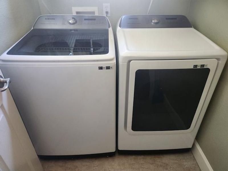 Rent to Own Samsung Appliances 7.4 cu. ft. Steam Electric Dryer - Brushed  Black at Aaron's today!