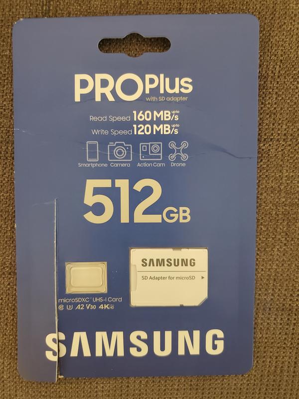 SAMSUNG PRO Plus SD Memory Card 512Go BE (P)