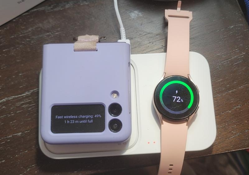 ▷ Samsung Cargador Inalámbrico Duo para Celular y Smartwatch (EP-P5400TB ©