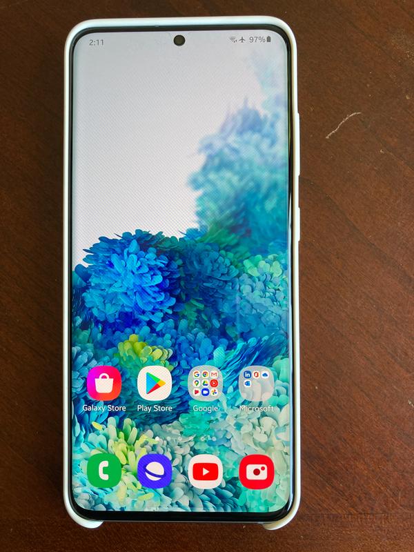 Galaxy S20 5G Silicone cover White Mobile Accessories - EF