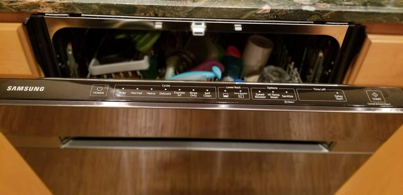 Samsung DW80M9550UG 24 Black Stainless Fully Integrated Dishwasher #117733