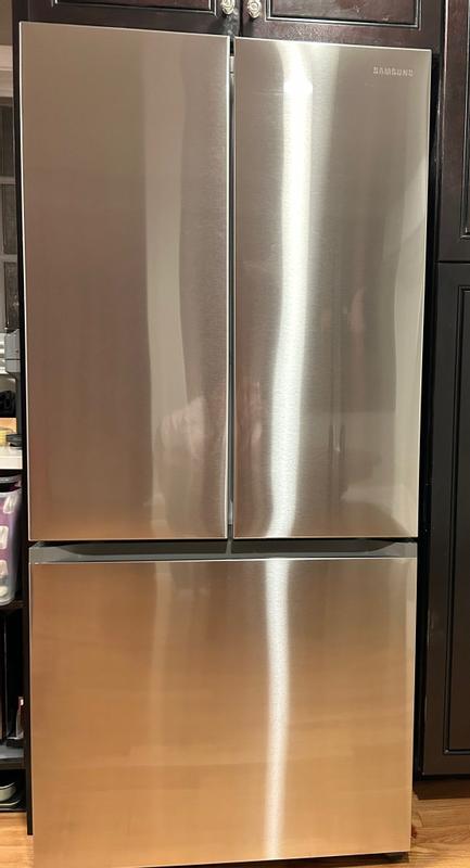 Samsung Mega Capacity 26.5-cu ft Counter-depth Smart French Door  Refrigerator with Dual Ice Maker (Fingerprint Resistant Stainless Steel)  ENERGY STAR