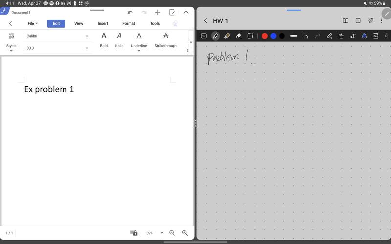 this is a sample setup when I do assignment.