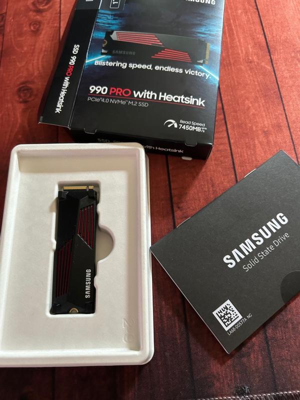 内蔵型SSD Samsung 990 PRO with Heatsink M.2 SSD SSD Samsung 990 PRO com Heatsink, 2TB, M.2 2280, PCIe NVMe