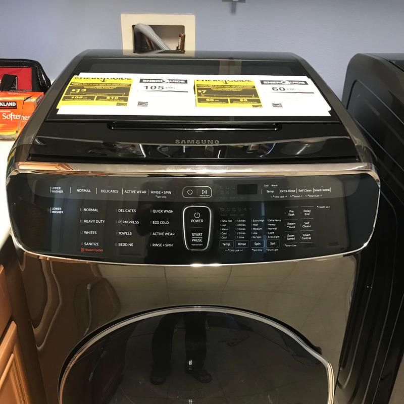 Samsung WV60M9900AV/A5 6.0 cu. ft. FlexWash Washer - Black Stainless Steel