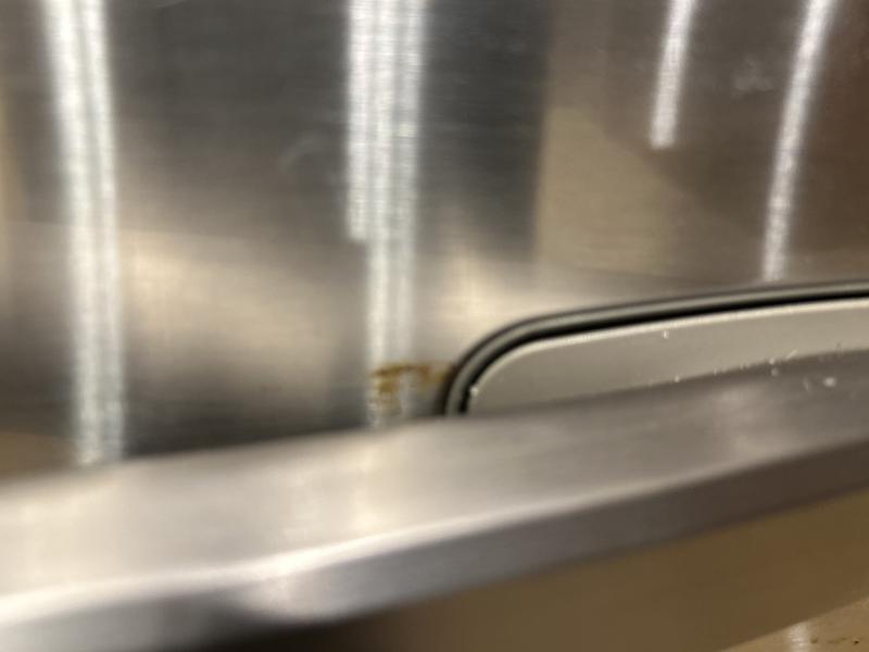 This is the rust in my 4 years , almost 4000 dollars Samsung fridge . The microwave is the same quality . Don’t buy !