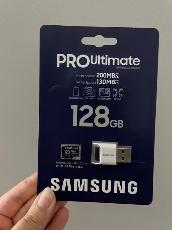 PRO Ultimate + Reader 128GB MicroSD Card UHS-I | Samsung US