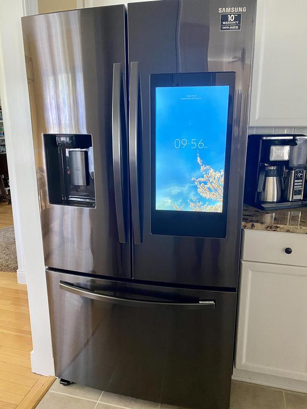 Samsung RF27T5501SR 36 Inch Smart French Door Refrigerator with 26.5 Cu.  Ft. Capacity, Family Hub™ Touch Screen Display, All Around Cooling,  Adjustable Spillproof Shelves, Filtered Water/Ice Dispenser, Interior  Camera, WiFi, Door Alarm