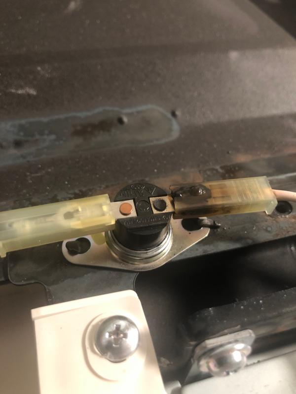 Mystery burnt terminal