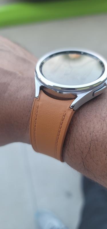Galaxy Watch D-Buckle Hybrid Eco-Leather Band, M/L, Etoupe  display picture 1