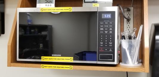 THE LABELS ARE USED TO KEEP SHOP FLOOR PEOPLE FROM USING IT