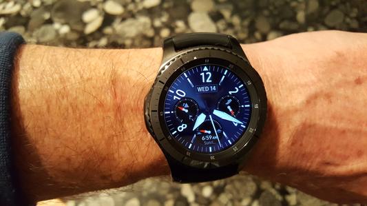Roca esposa productos quimicos Gear S3 frontier 46mm smartwatch (Bluetooth), Dark Gray