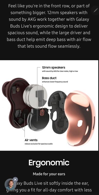 SM R180NZRAXAR Galaxy Buds Live Mystic Red Samsung Business US