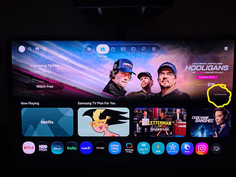 Half the screen devoted to an ad, not MY needs and preferences