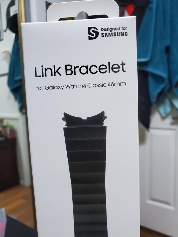 Galaxy Watch4 Classic Metal Link Band, Large, Black Mobile Accessories -  GP-TYR890HCABU