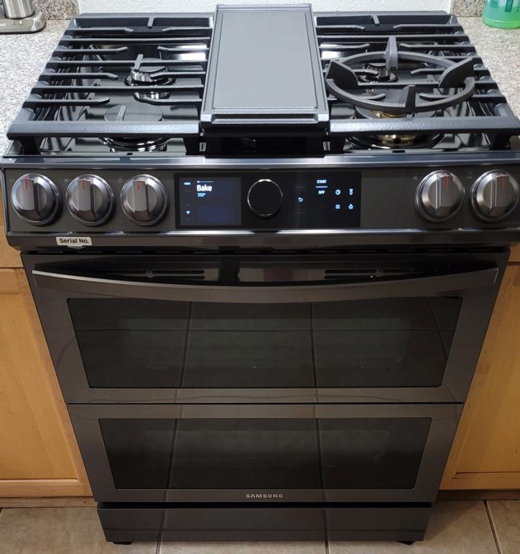 NX60T8751SS Samsung 6.0 cu ft. Smart Slide-in Gas Range with Flex