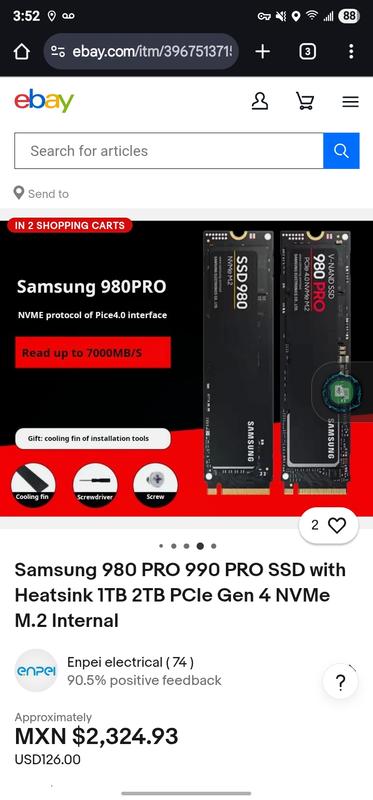 980 PCIe 3.0 NVMe™ 1TB Gaming SSD | Samsung US