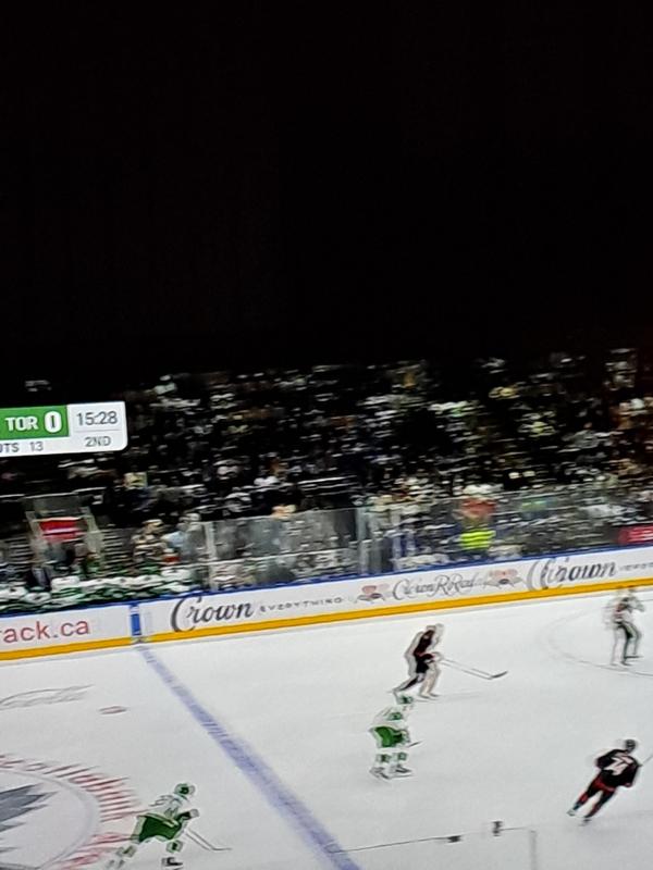 Great way to watch a hockey game