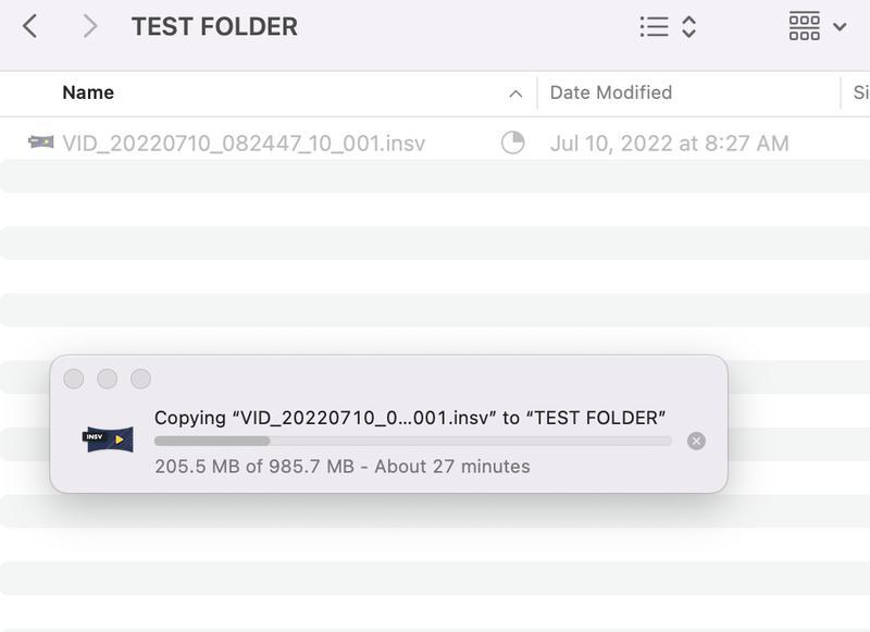 Slow transfer. This was never an issue before. This is just copying a file from one folder to another on the external drive.