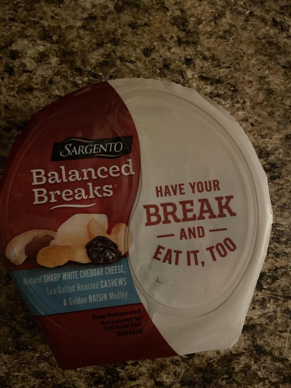 Sargento Balanced Breaks Snack Pack with White Cheddar, Almonds, and  Cranberries 1.5 oz. - 12/Case